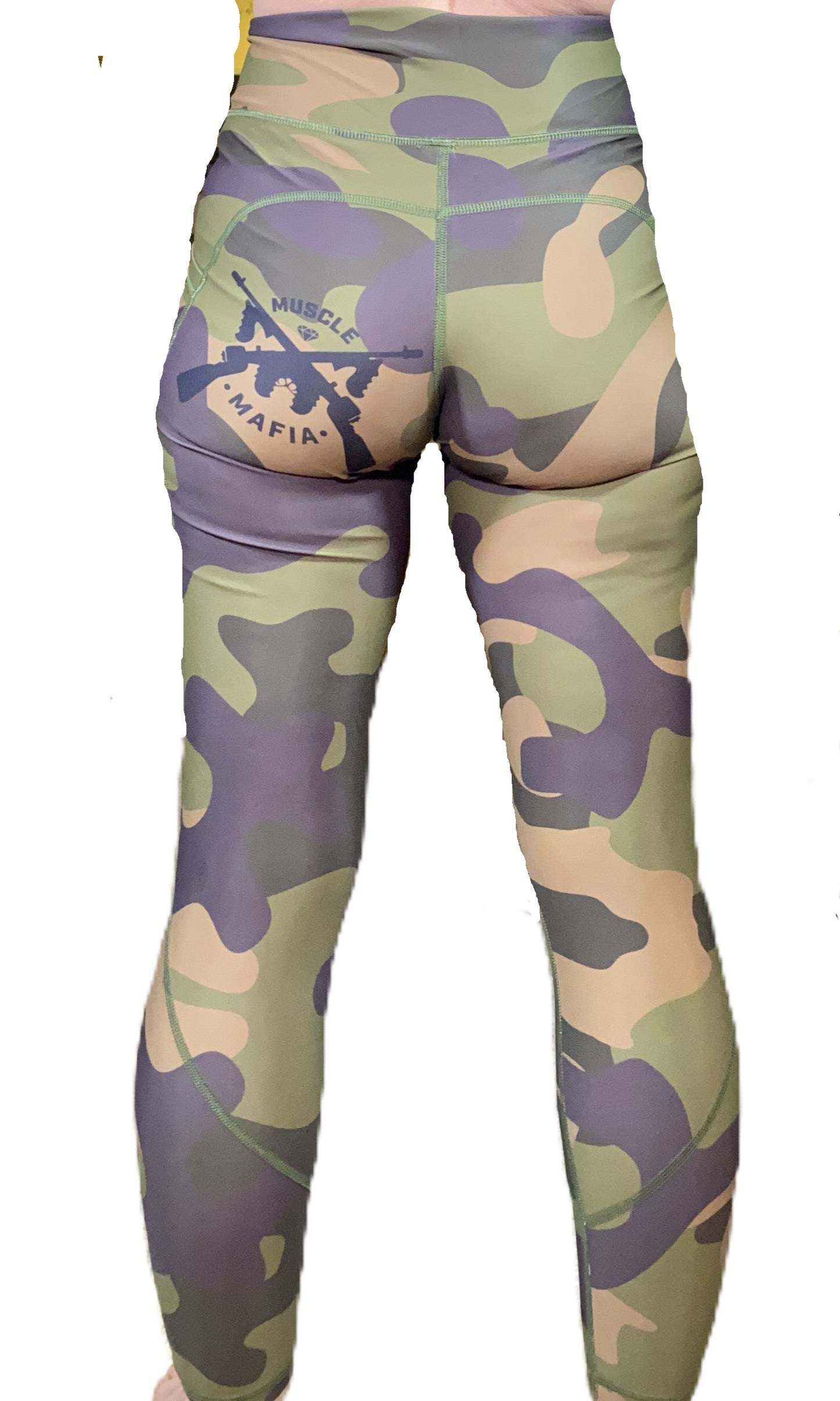 Ladies Camo Leggings w/ Pockets image 4
